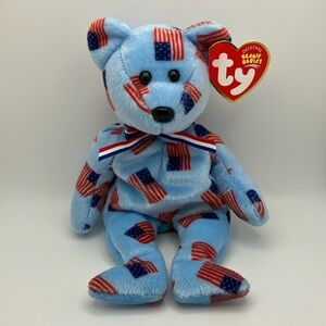 3/$30 | Ty Beanie Baby | Union the Patriotic Bear Plush Toy